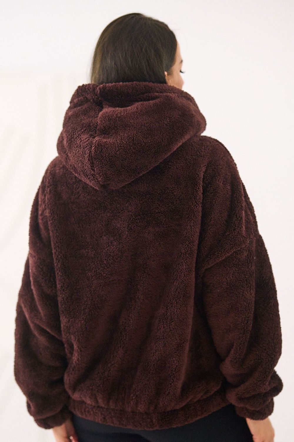 Women Plain-Solid Loose Hoodie Essential Style-Women Hoodie-LeStyleParfait