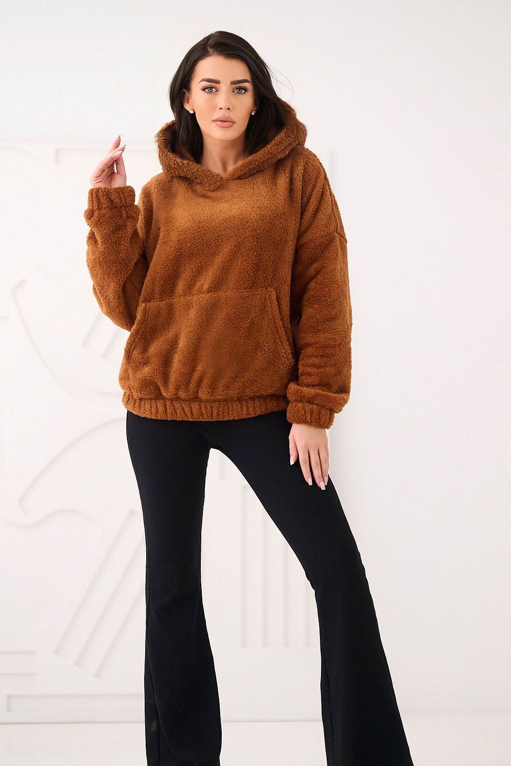Women Plain-Solid Loose Hoodie Essential Style-Women Hoodie-LeStyleParfait