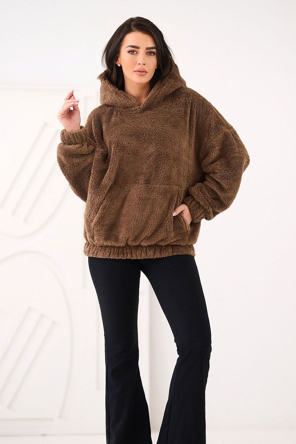 Women Plain-Solid Loose Hoodie Essential Style-Women Hoodie-LeStyleParfait