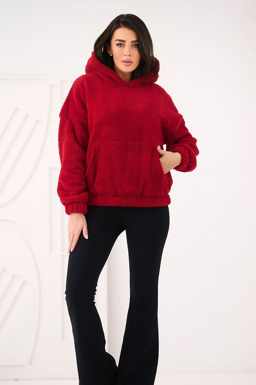 Women Plain-Solid Loose Hoodie Essential Style-Women Hoodie-LeStyleParfait