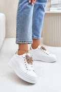 Women Platform Sneakers Decorative Casual School Shoes-women sneakers-LeStyleParfait