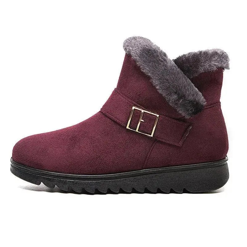 Women Plush Snow Boots - Ankle Boots - LeStyleParfait