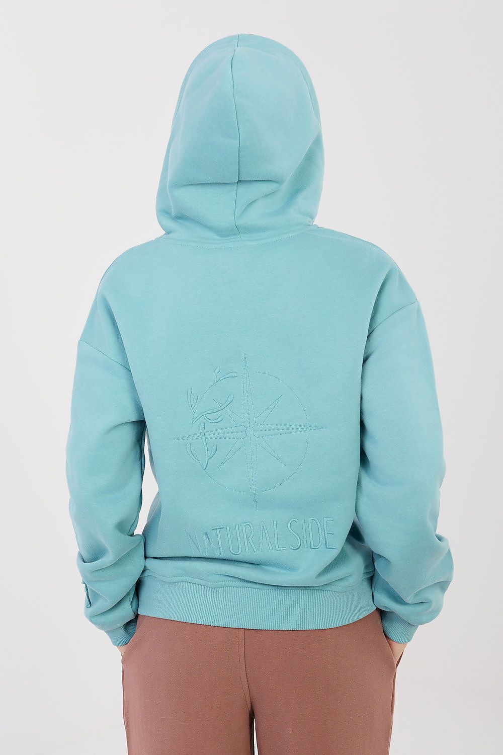 Women Regular Embroidered Zip-Up Hoodie Premium Style-Women Hoodie-LeStyleParfait