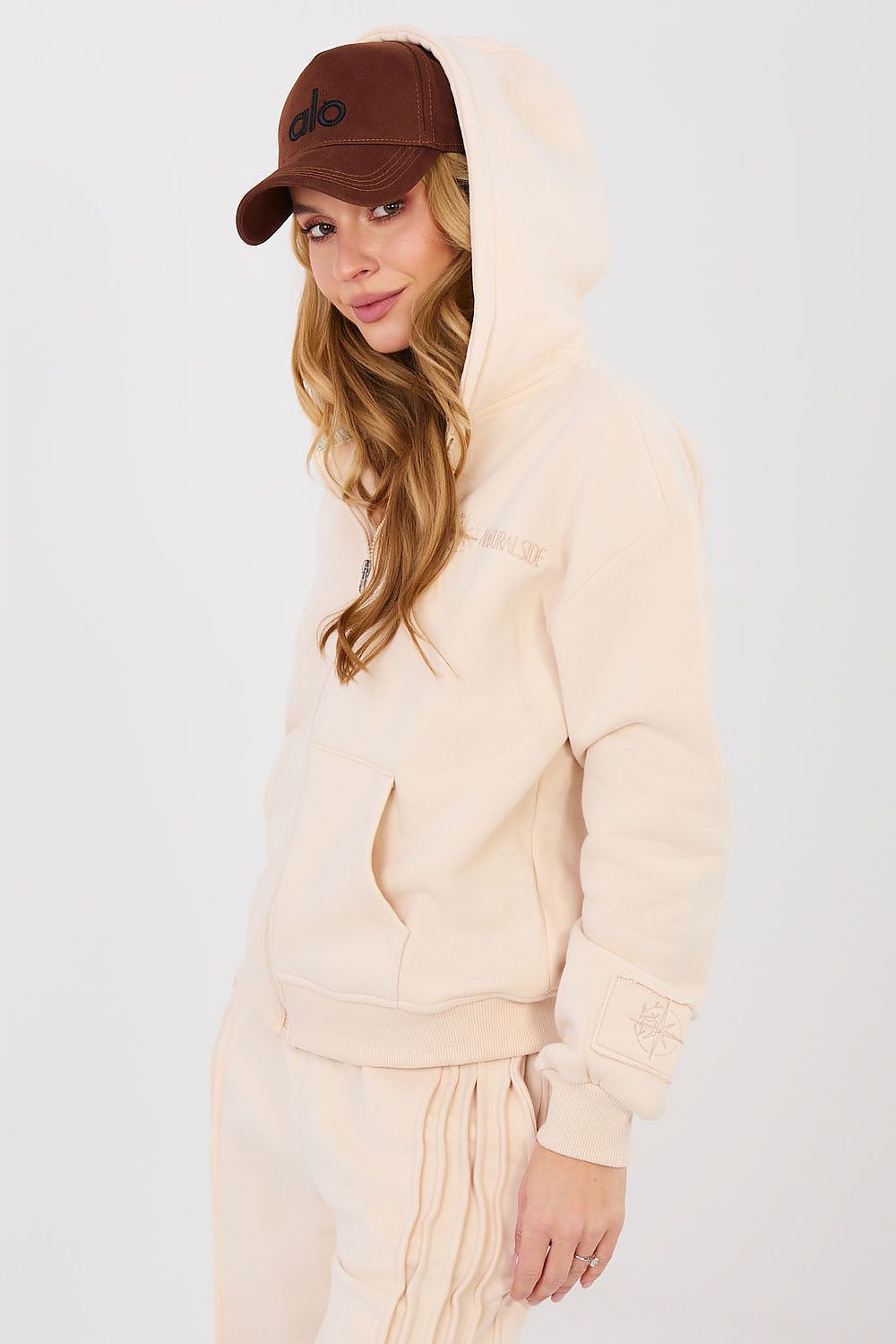 Women Regular Embroidered Zip-Up Hoodie Premium Style-Women Hoodie-LeStyleParfait