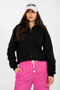 Women Regular Embroidered Zip-Up Hoodie Premium Style-Women Hoodie-LeStyleParfait
