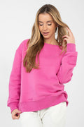 Women Regular Plain-Solid Plain Sweatshirt Essential Style-Women Sweatshirt-LeStyleParfait