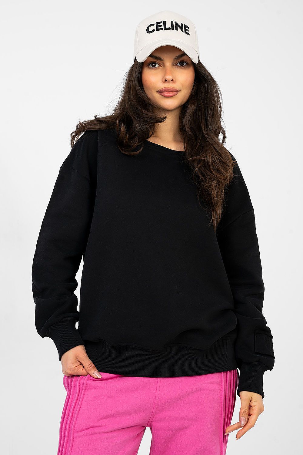 Women Regular Plain-Solid Plain Sweatshirt Essential Style-Women Sweatshirt-LeStyleParfait
