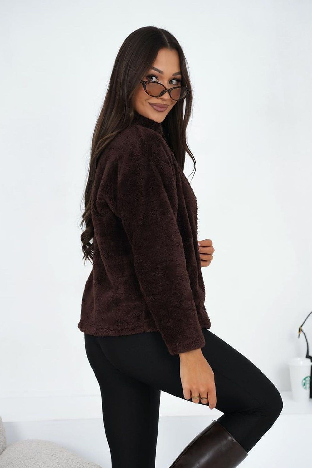 Women Regular Plain-Solid Zip-Up Sweatshirt Essential Fit-Women Sweatshirt-LeStyleParfait