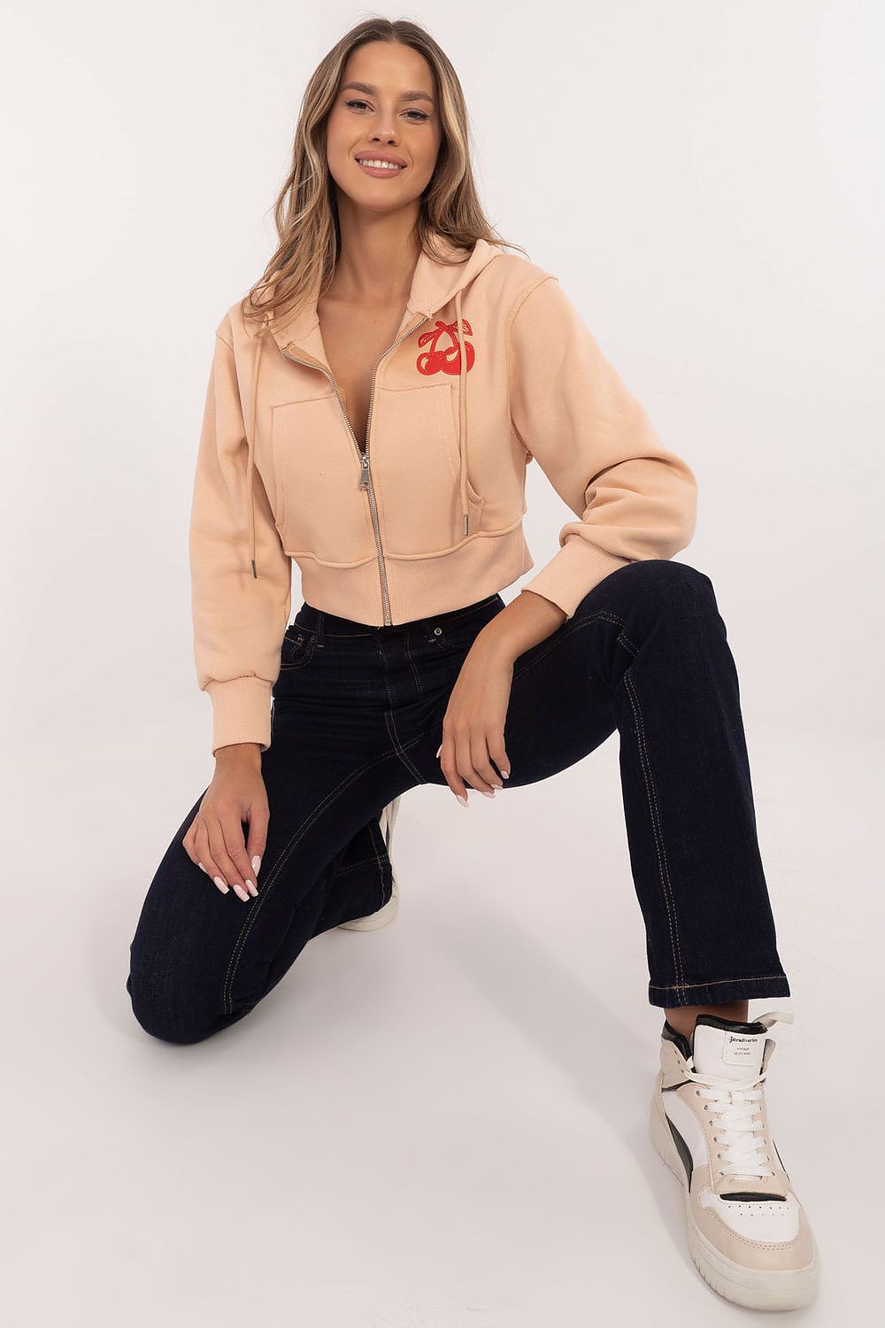 Women Regular Printed Crop Hoodie Trend Style-Women Hoodie-LeStyleParfait