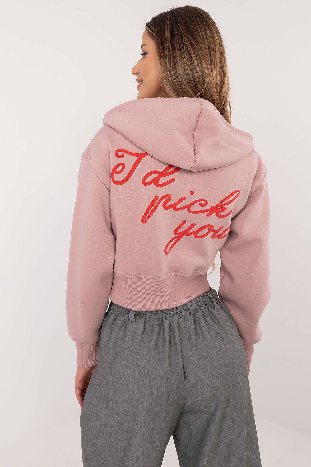 Women Regular Printed Crop Hoodie Trend Style-Women Hoodie-LeStyleParfait