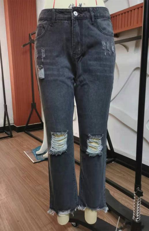 Women's Ripped Jeans Pants - Women Jeans - LeStyleParfait Kenya