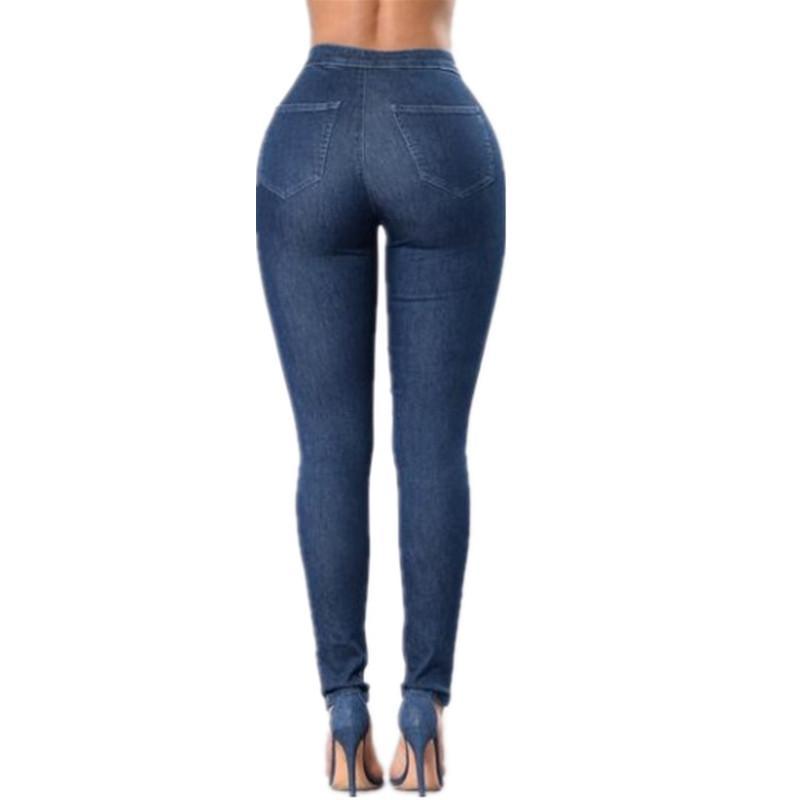 Buy Women Skinny Jeans High Waist Blue at LeStyleParfait Kenya