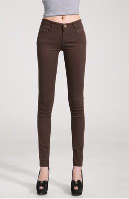 Women Skinny Jeans, Pencil Pants, Brown - Pants - LeStyleParfait Kenya