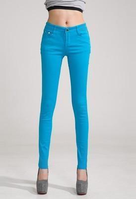 Women Skinny Jeans, Pencil Pants, Sky Blue - Pants - LeStyleParfait Kenya