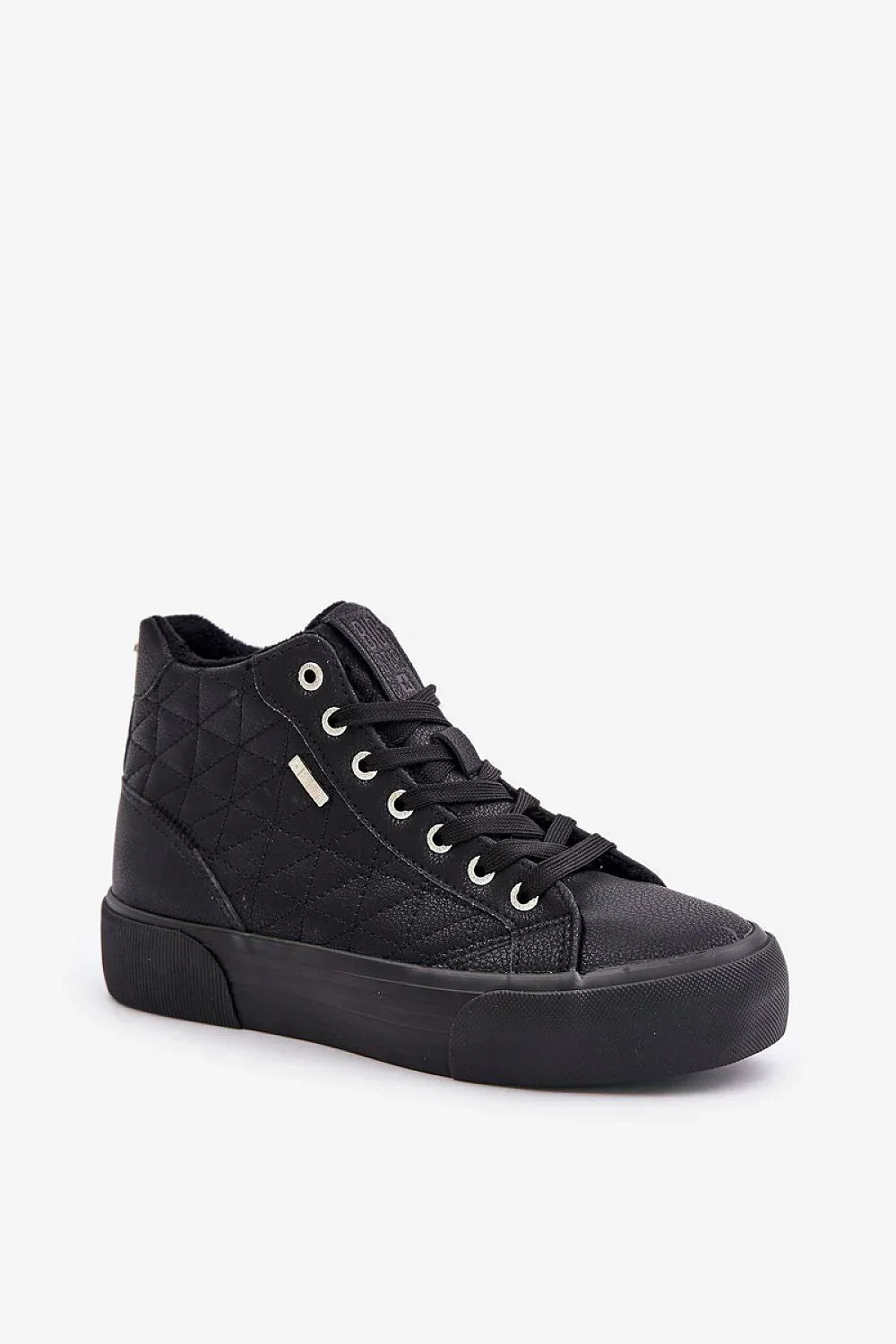 Women Stitched High Top Platform Sneakers Winter Casual Shoes-women sneakers-LeStyleParfait