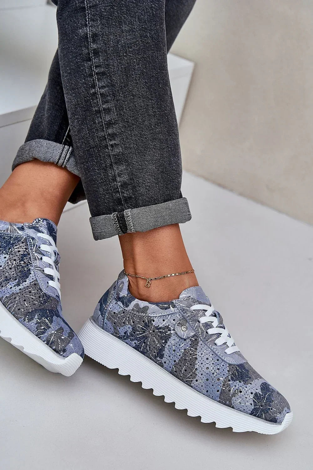 Women Suede Platform Sneakers Sequin Casual Everyday Shoes-women sneakers-LeStyleParfait