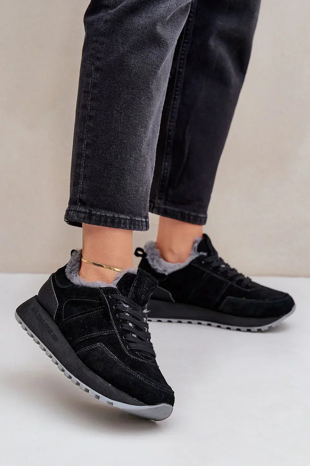 Women Winter Platform Sneakers Insulated Fur Casual Shoes-women sneakers-LeStyleParfait