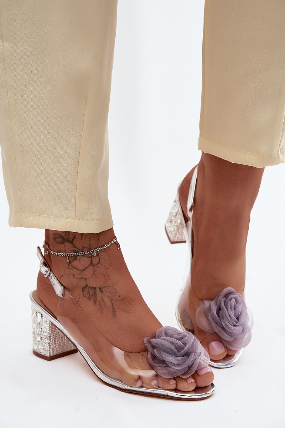 Women’s Adjustable Strap Heel Sandals-Women's Sandals-LeStyleParfait