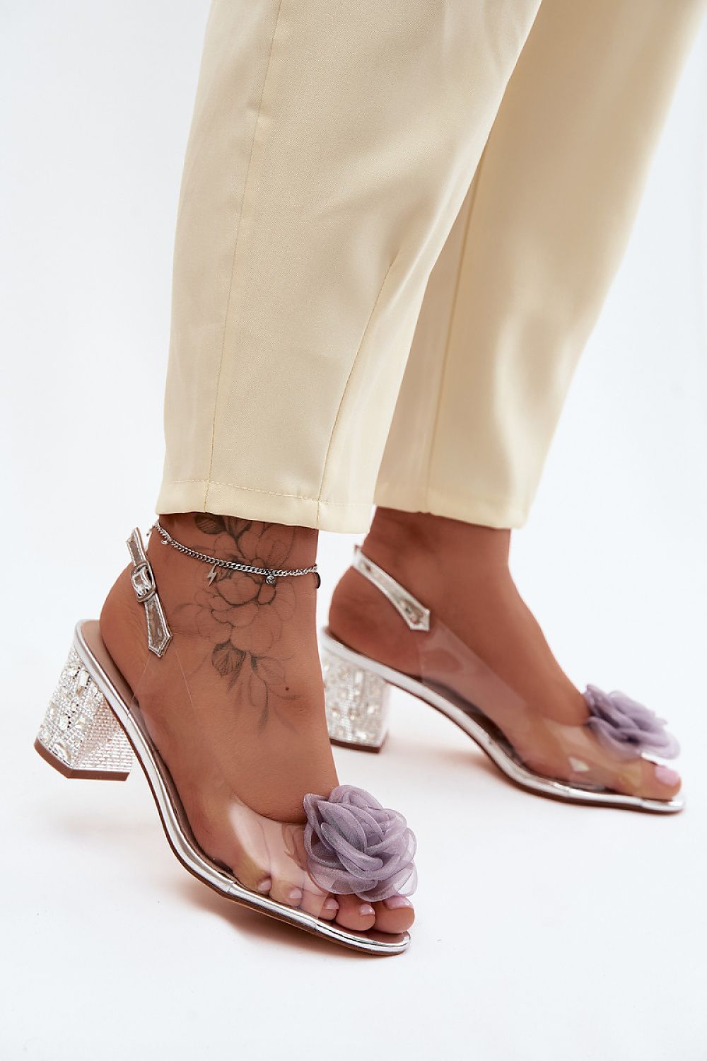 Women’s Adjustable Strap Heel Sandals-Women's Sandals-LeStyleParfait