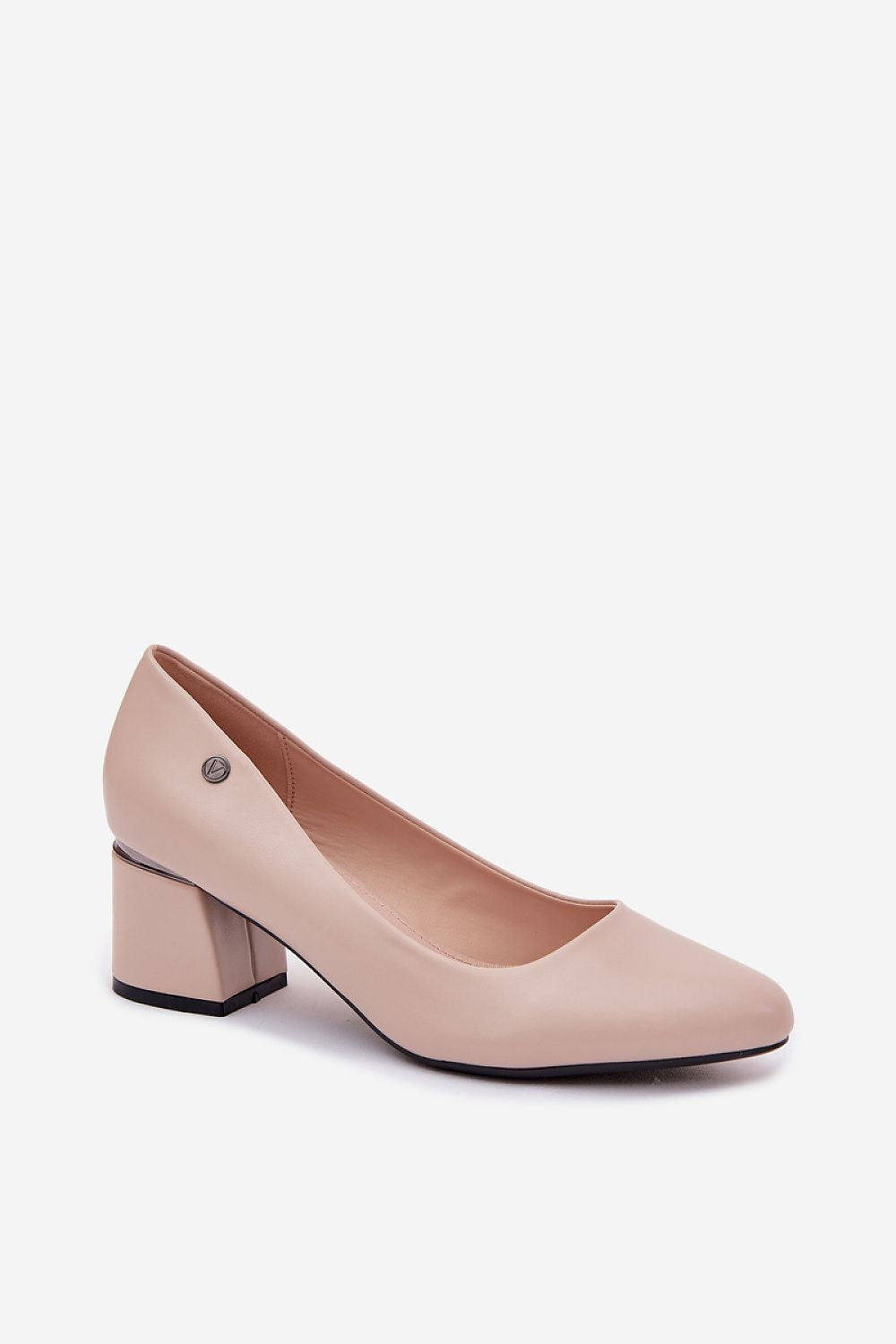 Women's Almond Toe Mid Block Heel Pumps-Pumps Shoes-LeStyleParfait