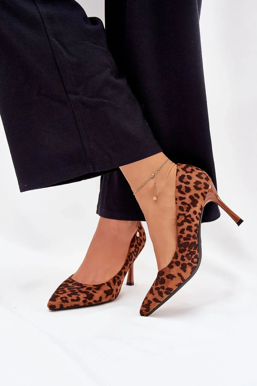 Women's Animal Print Pointed Toe Stiletto Pumps-Pumps Shoes-LeStyleParfait