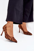 Escarpins Femme à imprimé animalier et talon aiguille-Escarpins Femme-LeStyleParfait
