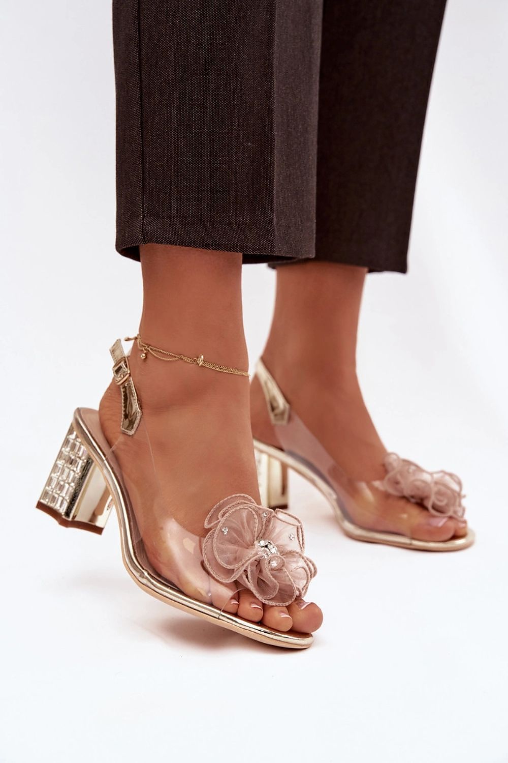 Women’s Ankle Strap Block Heel Sandals-Women's Sandals-LeStyleParfait