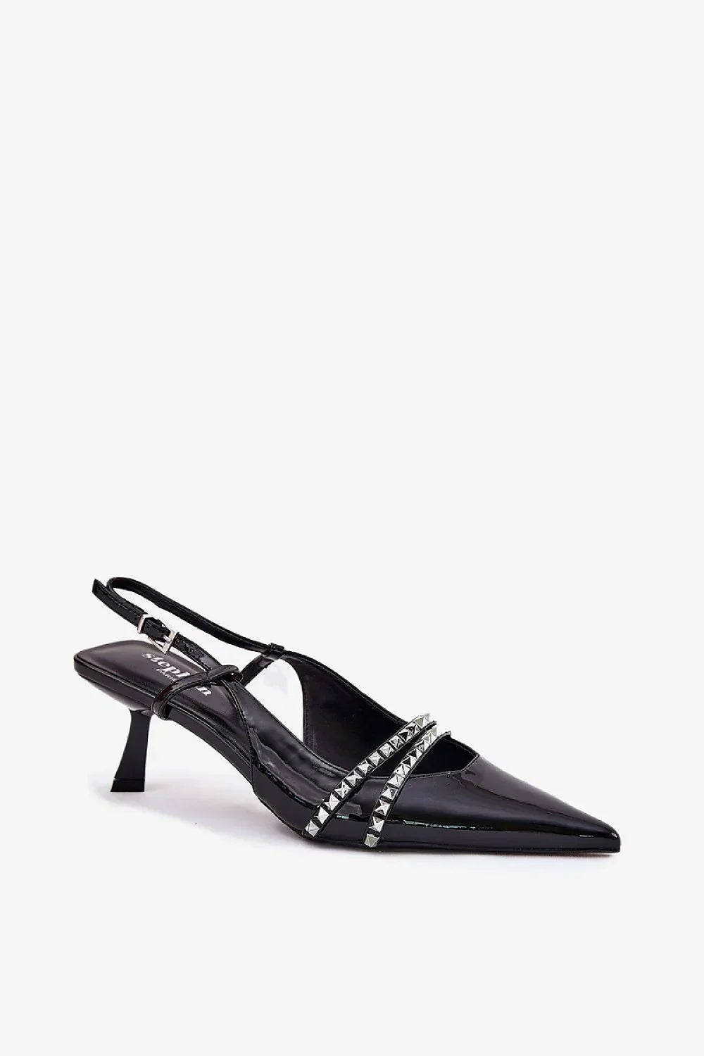 Escarpins Femme noirs à boucle et talon aiguille-Escarpins Femme-LeStyleParfait
