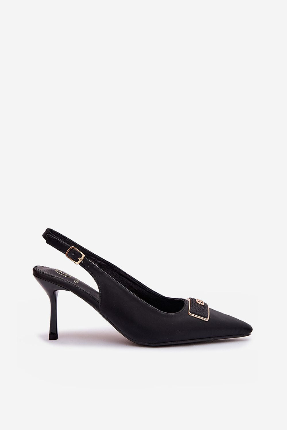 Escarpins Femme noirs à bride arrière et talon aiguille-Escarpins Femme-LeStyleParfait