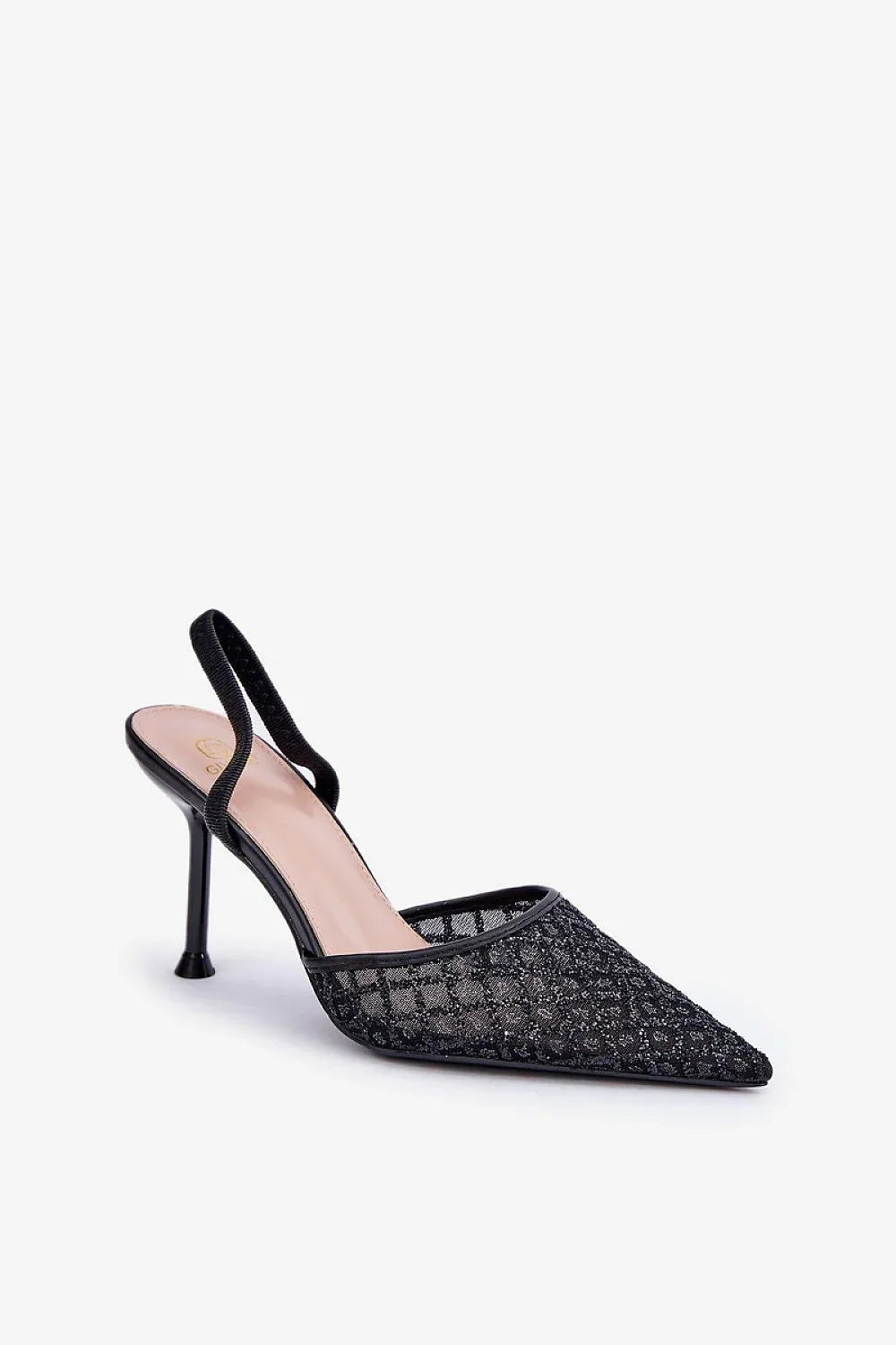 Escarpins Femme noirs à sequins et talon aiguille-Escarpins Femme-LeStyleParfait