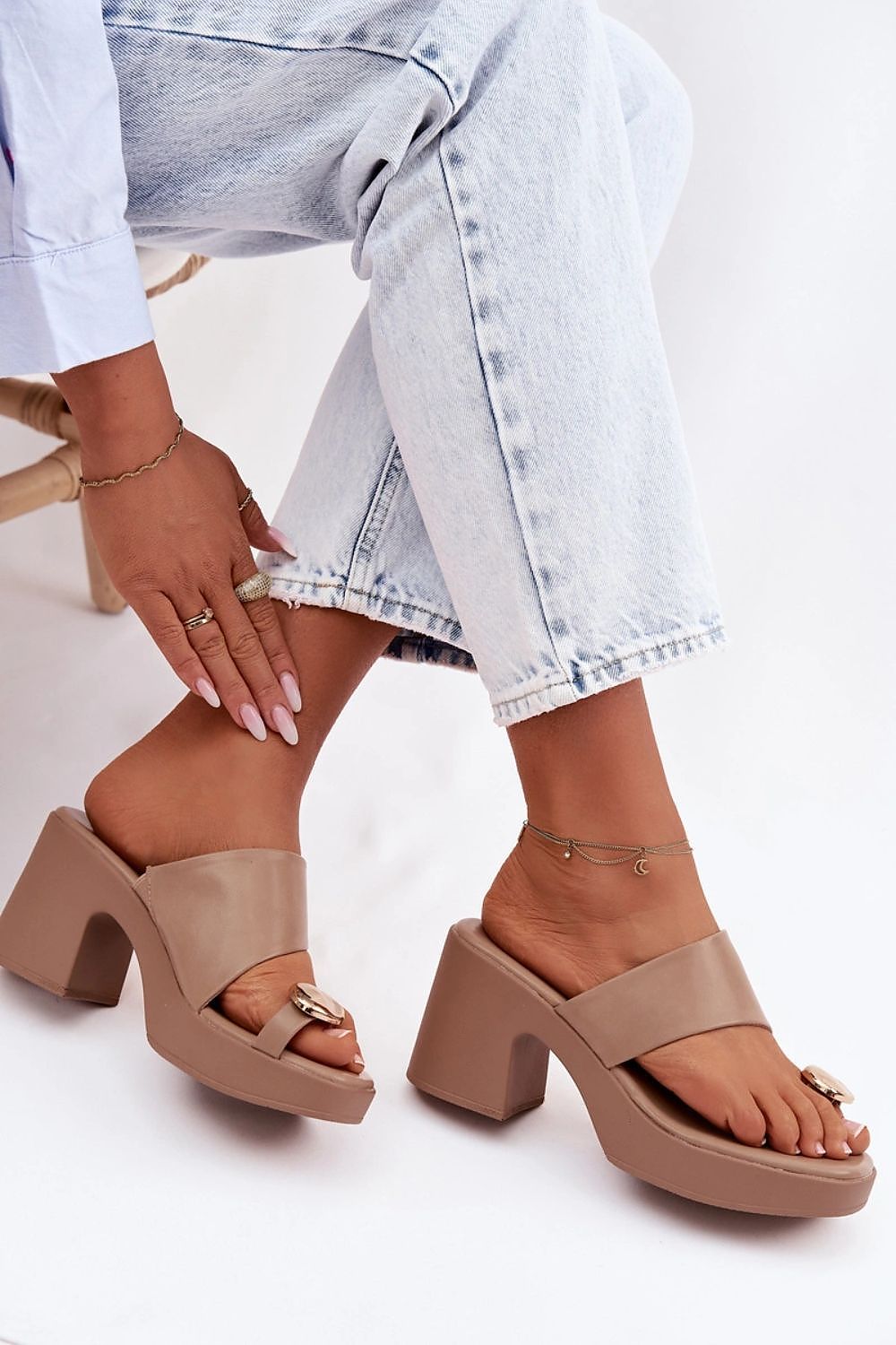 Women’s Block Heel Daily Sandals-Women's Sandals-LeStyleParfait