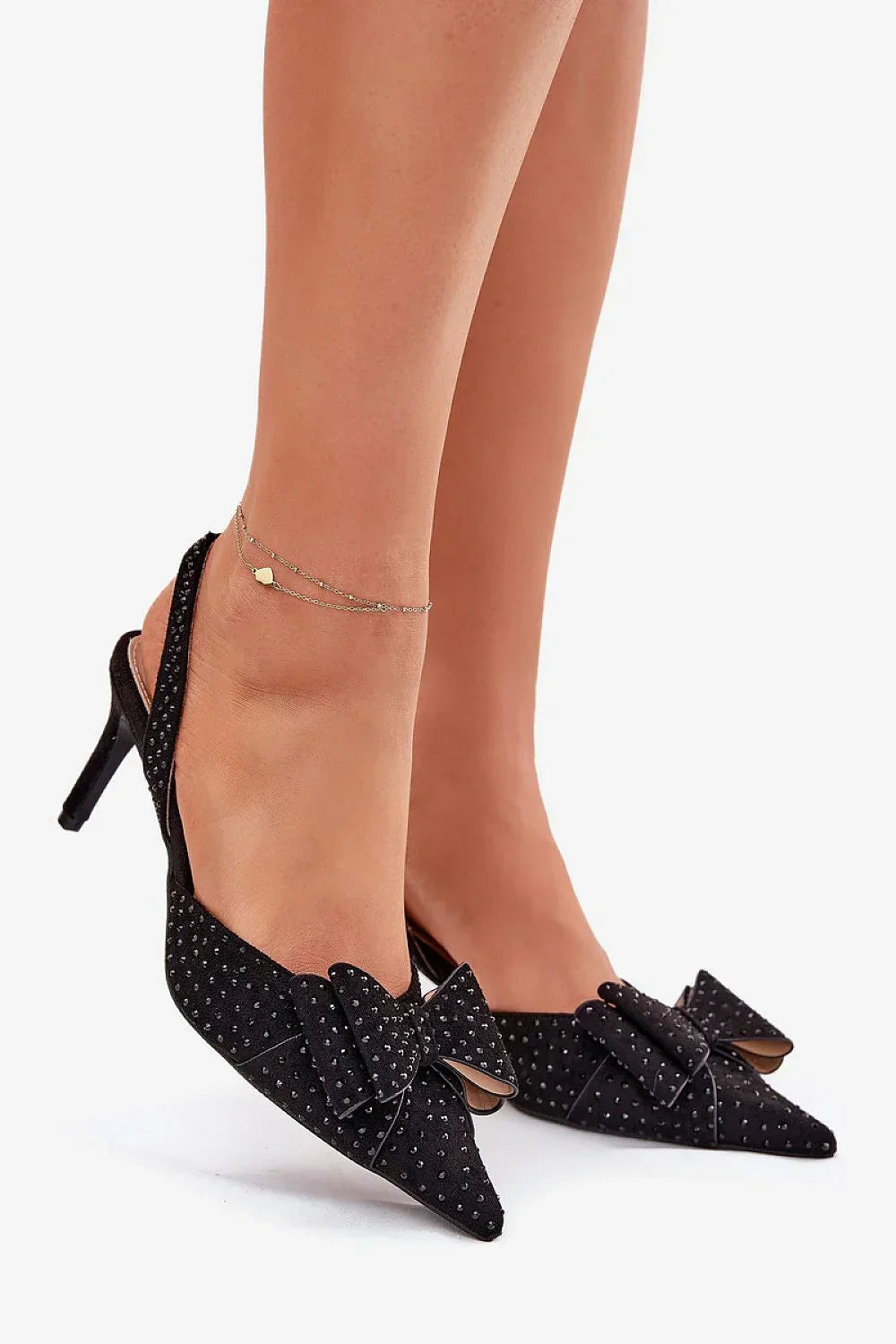 Escarpins Femme à nœud, bride arrière et talon aiguille-Escarpins Femme-LeStyleParfait