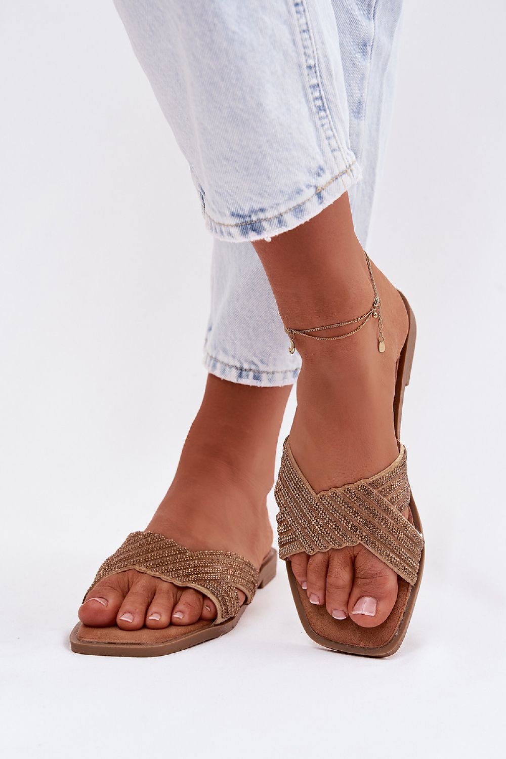 Women’s Casual Flat Slip-On Sandals-Women's Sandals-LeStyleParfait