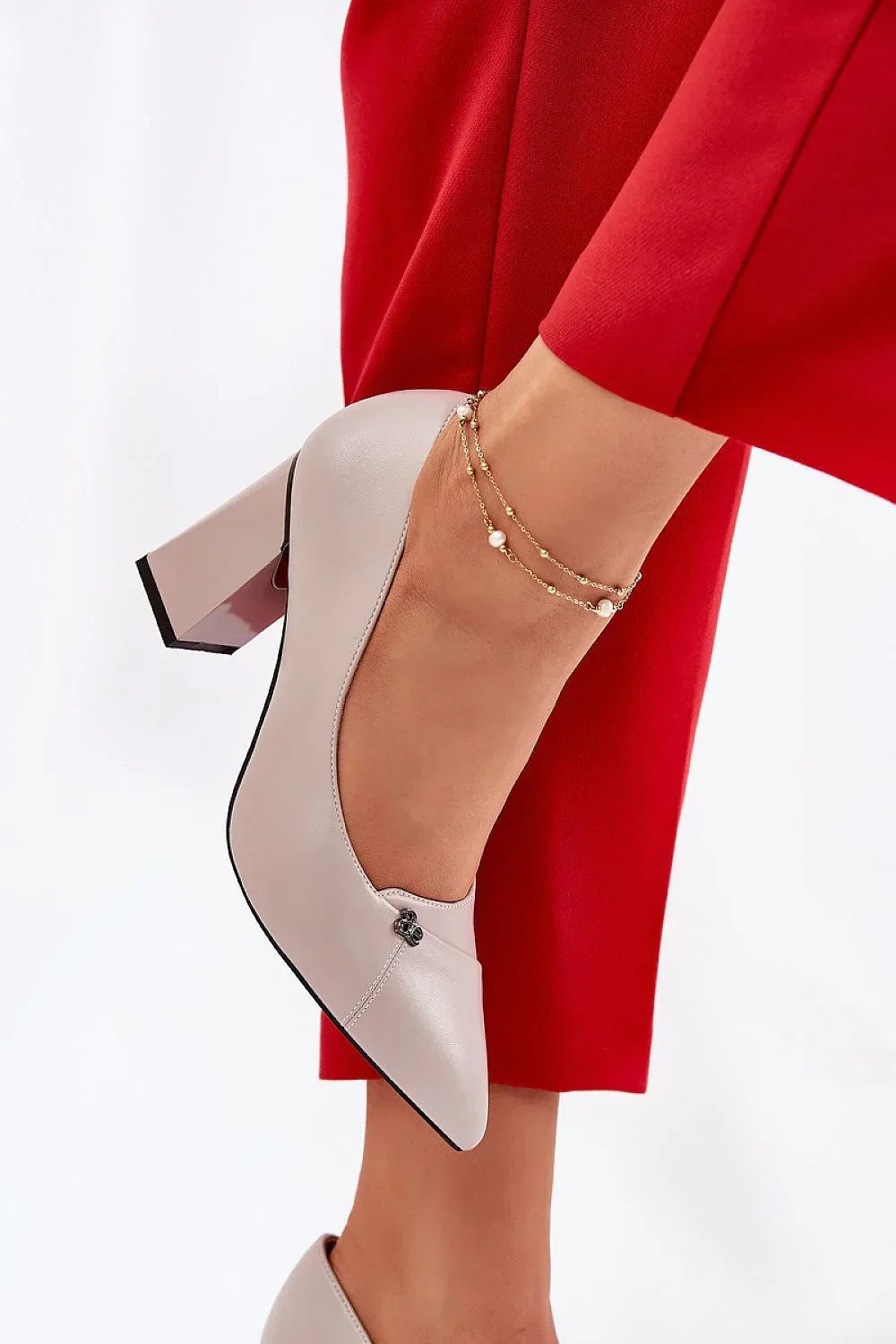 Escarpins Femme à bout pointu et talon carré-Escarpins Femme-LeStyleParfait