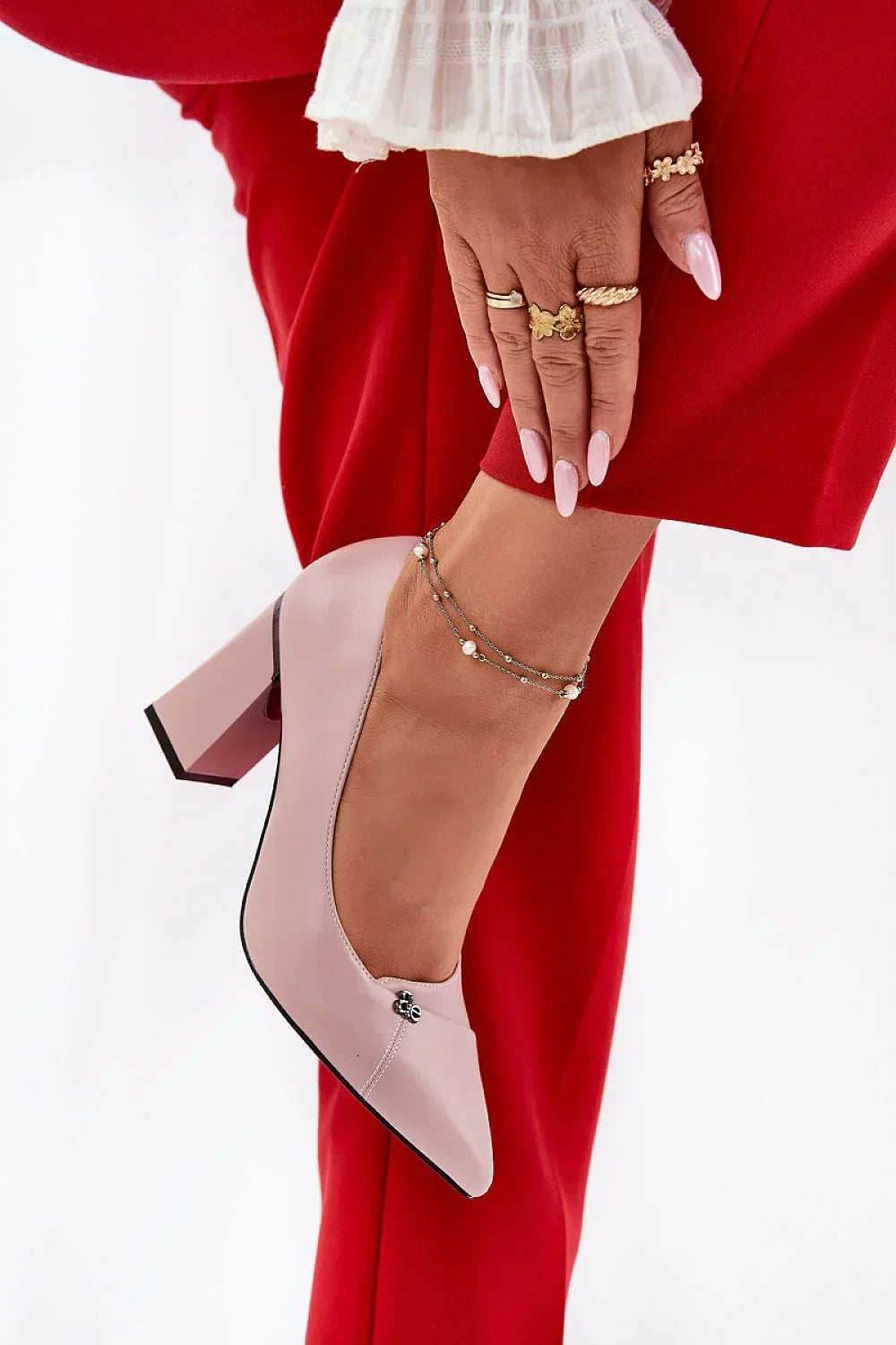 Escarpins Femme à bout pointu et talon carré-Escarpins Femme-LeStyleParfait