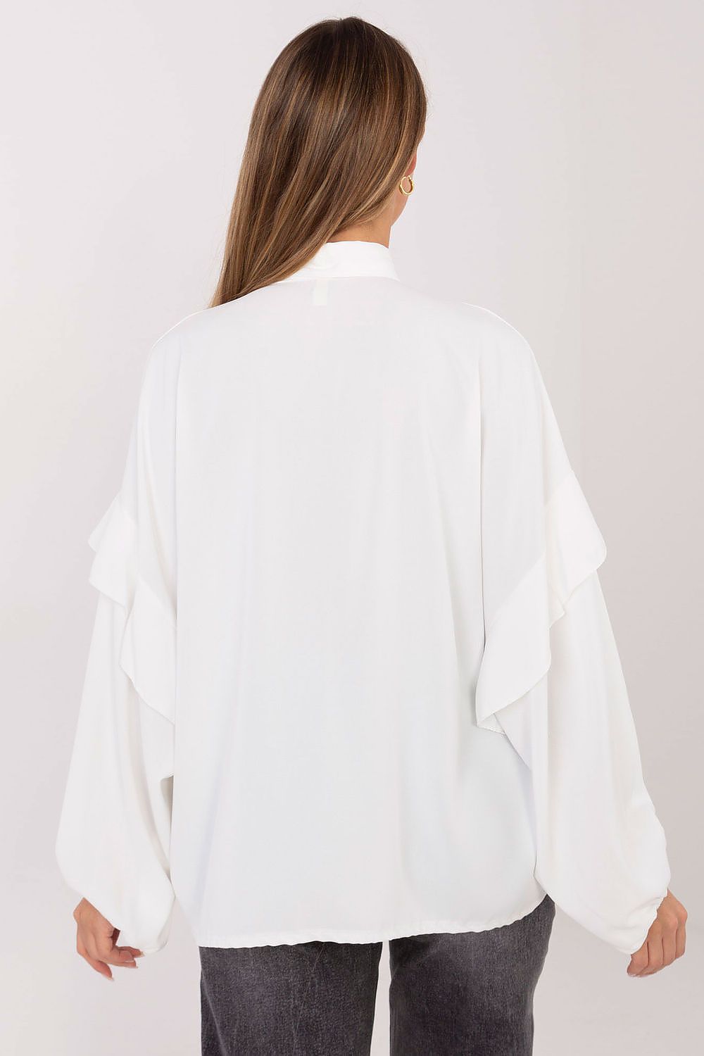 Women's Collarless Elegant Shirt — Brown-LeStyleParfait