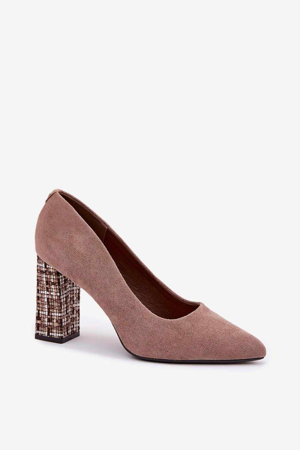 Escarpins Femme en daim à talon carré-Escarpins Femme-LeStyleParfait