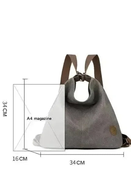 Women's Designer Canvas Backpack - Backpack - LeStyleParfait