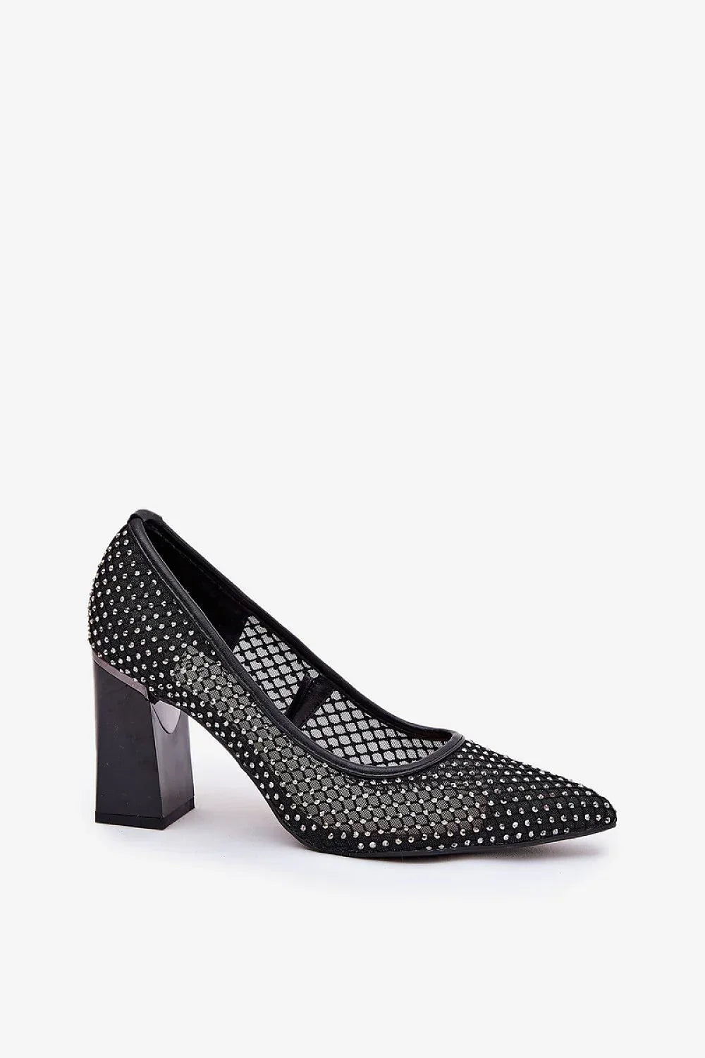 Escarpins Femme en mesh à talon carré-Escarpins Femme-LeStyleParfait