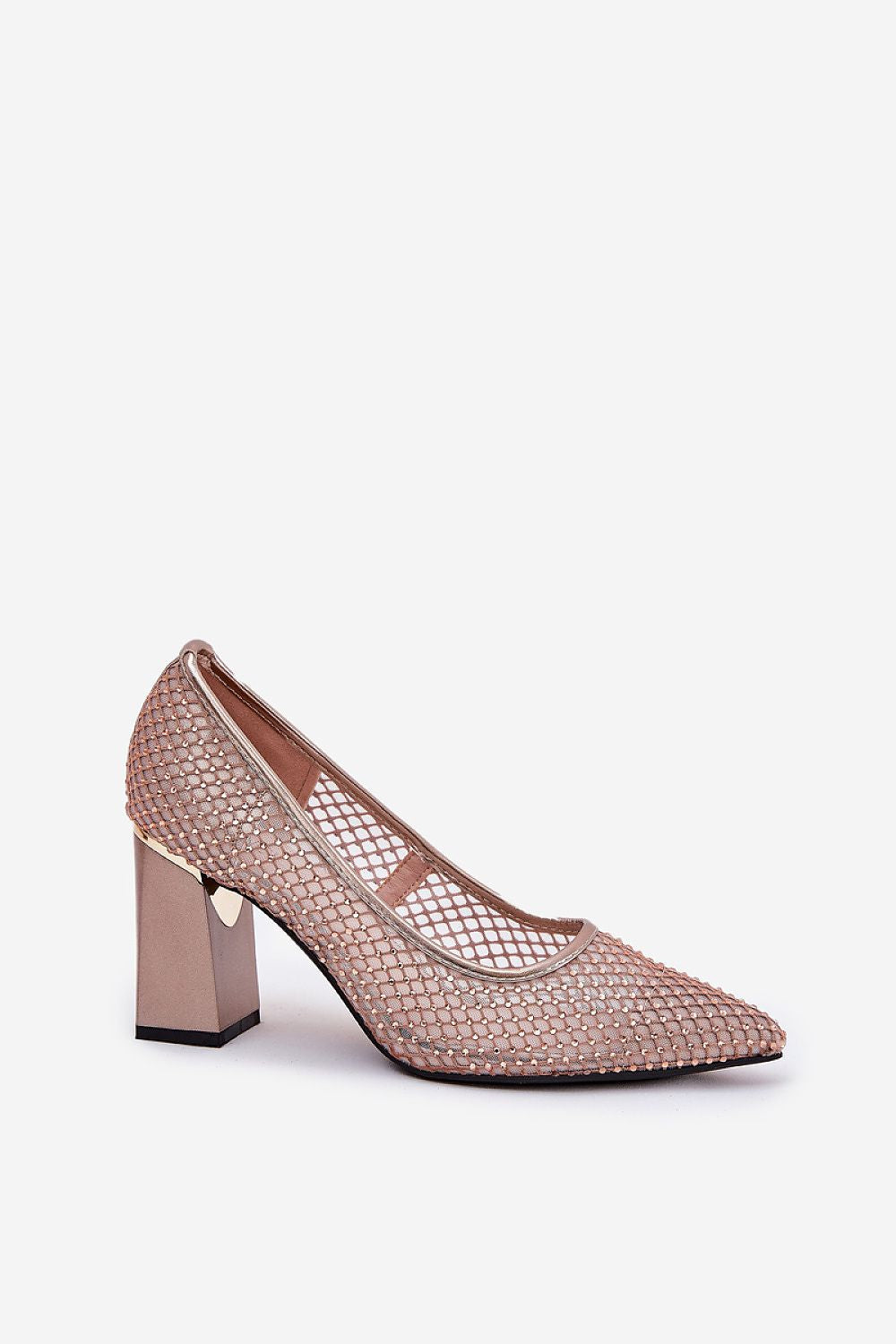 Escarpins Femme en mesh à talon carré-Escarpins Femme-LeStyleParfait