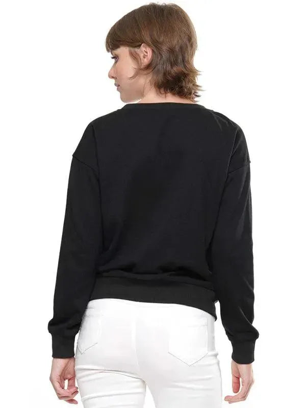 Women's Embroidered Crewneck Sweatshirt-Women Sweatshirt-LeStyleParfait