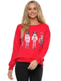 Women's Embroidered Crewneck Sweatshirt-Women Sweatshirt-LeStyleParfait