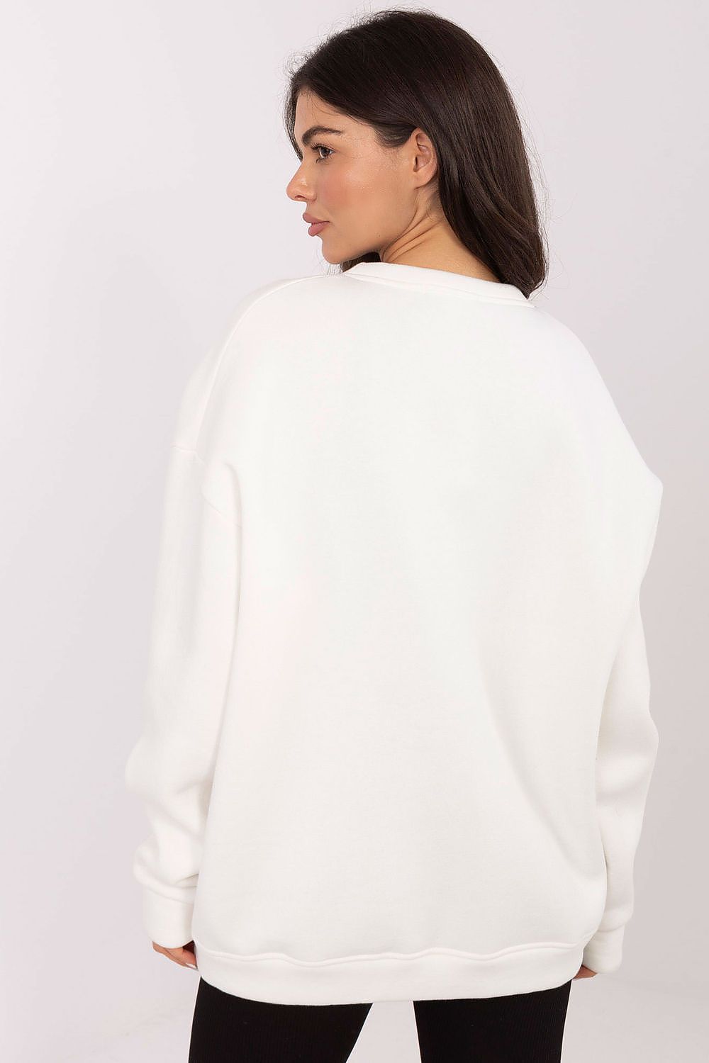 Women's Embroidered Loose Sweatshirt — Pink-Women Sweatshirt-LeStyleParfait