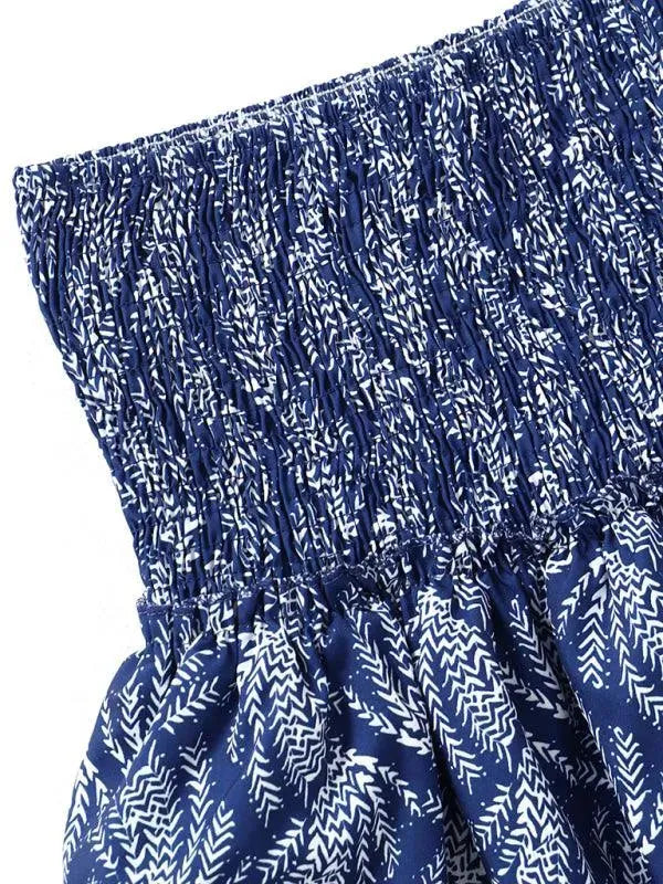 LeStyleParfait Women Skirts Ladies Sexy Pleated Skirt, Mini Skirt Floral Elastic Waist-Floral Pleated Skirt