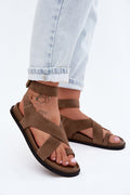 Women’s Flat Ankle Strap Sandals-Women's Sandals-LeStyleParfait