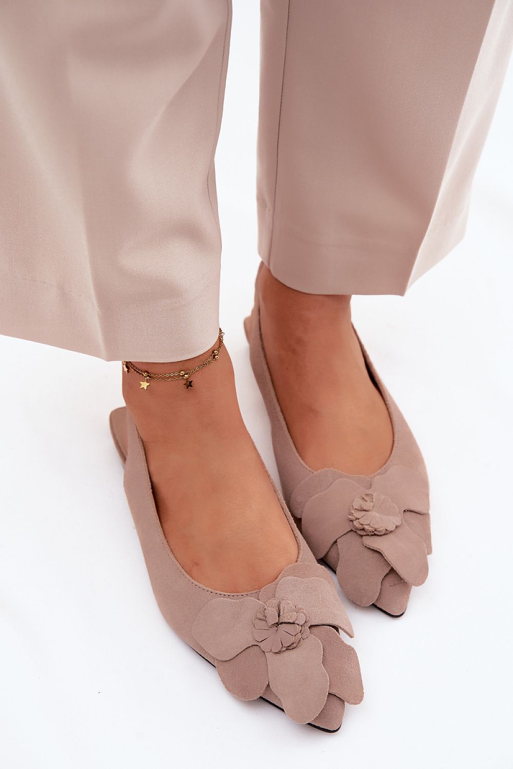 Women’s Floral Ceremony Flat Sandals-Women's Sandals-LeStyleParfait