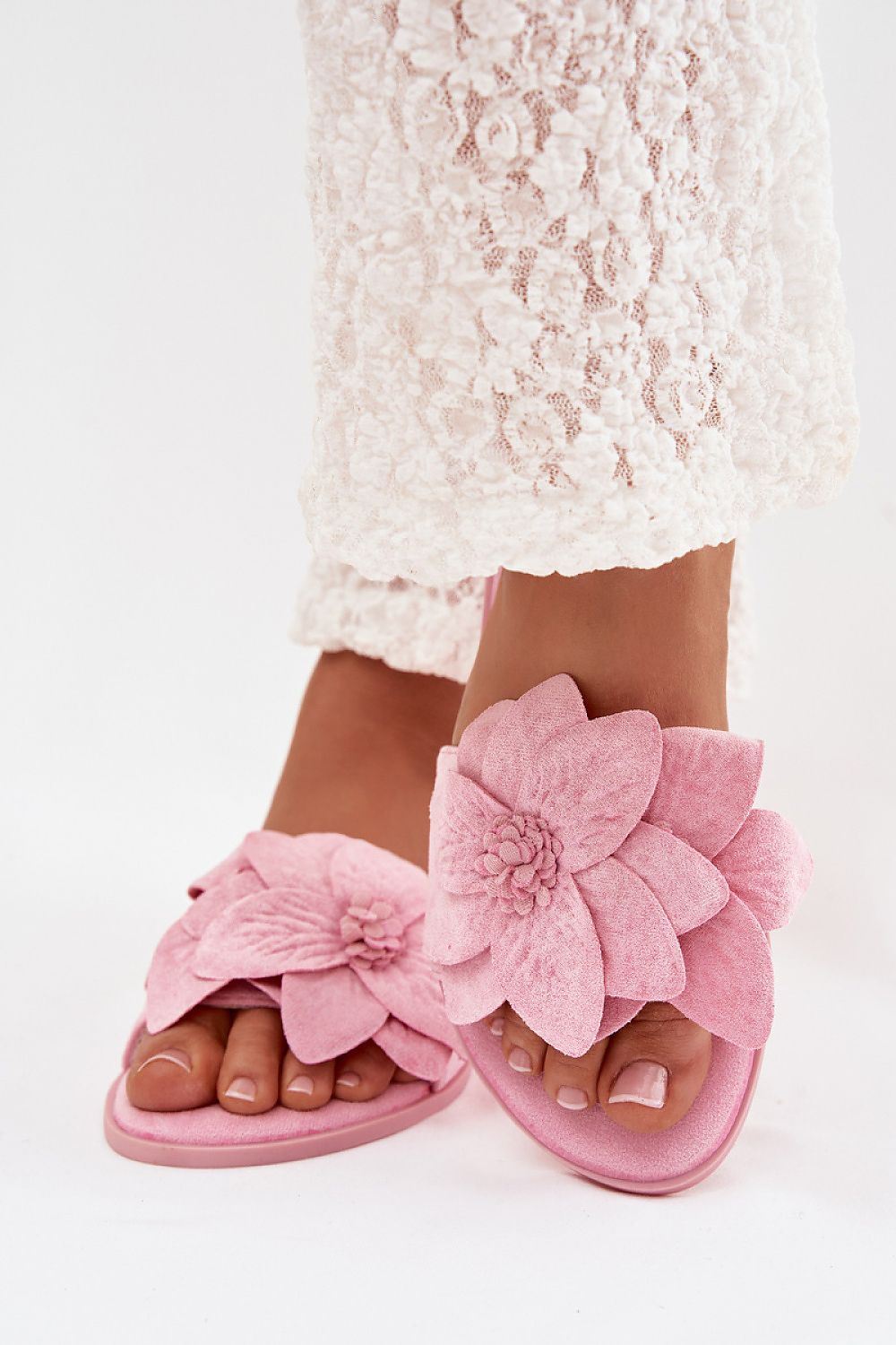 Women’s Floral Flat Sandals-Women's Sandals-LeStyleParfait