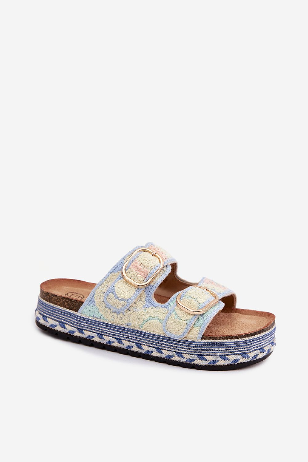 Women’s Geometric Slide Platform Sandals-Women's Sandals-LeStyleParfait