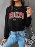 Women's Graphic Crewneck Casual Sweatshirt-Women Sweatshirt-LeStyleParfait