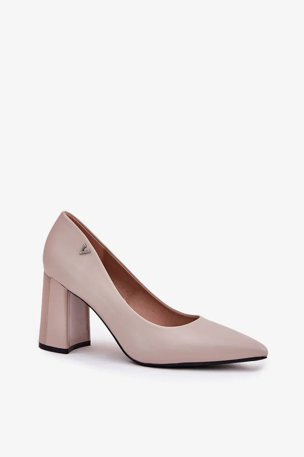 Escarpins Femme gris à talon carré-Escarpins Femme-LeStyleParfait